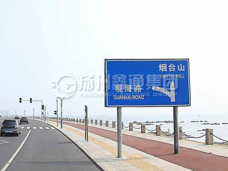 BZG-015，交通標志桿，雙柱標志桿