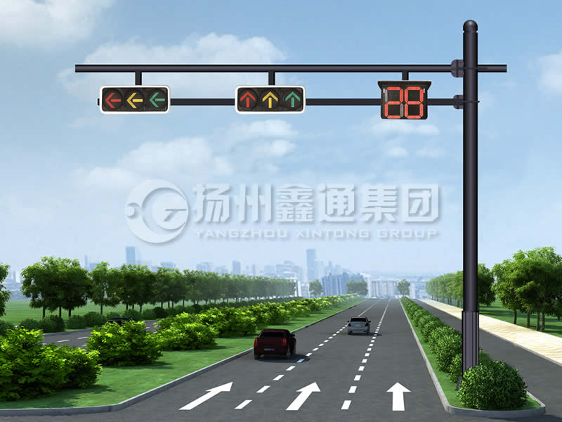 XHDG-061，F(xiàn)型信號燈桿，晉中信號燈桿